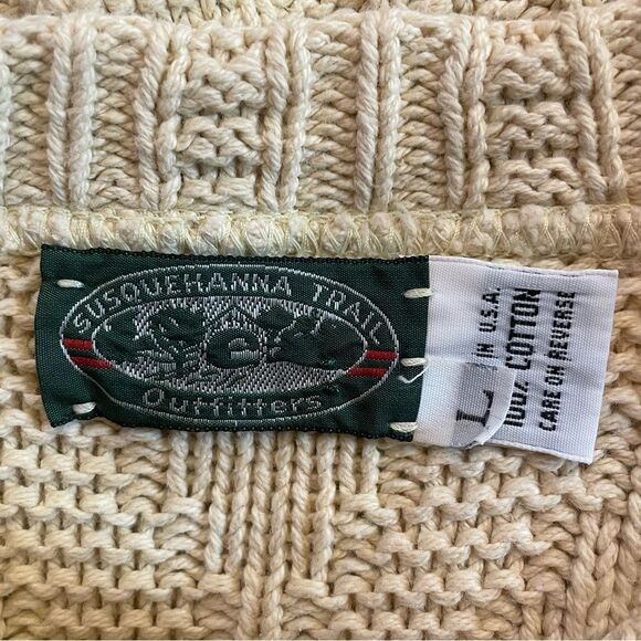 Susquehanna vintage 100% cotton sweater size Large - Picture 3 of 4